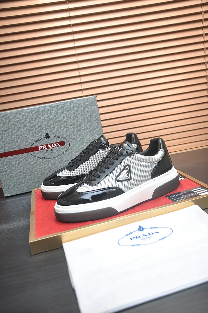 Men's shoes 💰580💶【PRADA】Top original, new season, high quality original goods, top imported calfskin with original imported glue, imported cowhide inside with original cowhide feet, original outsole! Quality guaranteed! Code 38-45 (45 customized)